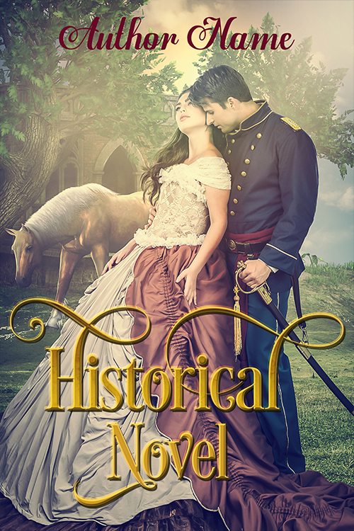 historical novel book cover,, premade romantic genre of premadebookcoversmarket.com
