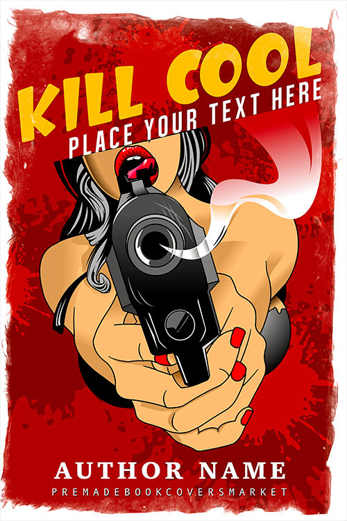 thriller cover, Thriller, killer, cartoon. of premadebookcoversmarket.com